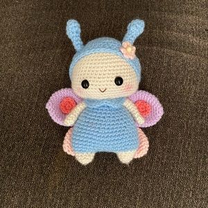 Bee firefly Bug crocheted delightful amigurumi doll handmade